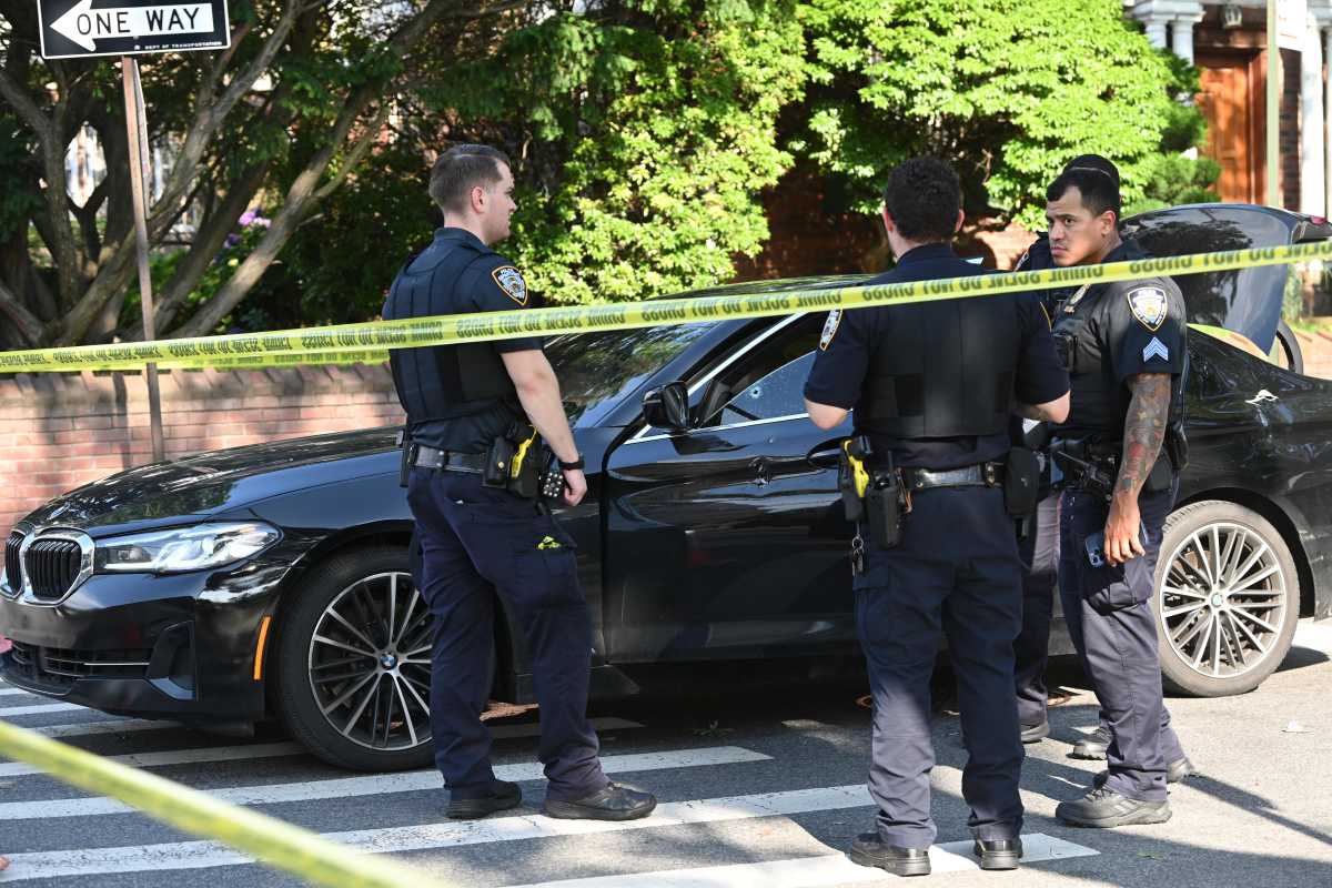 The NYPD is investigating a shooting that left two injured in Brooklyn.